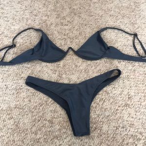 Grey swimsuit set